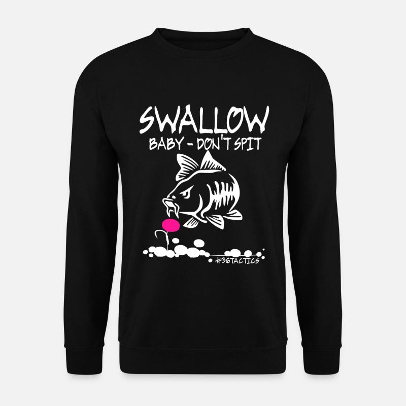 HIRONDELLE bébé NE PAS SPIT - CARP - PÊCHE - CARP - Sweat-shirt Unisexe - noir