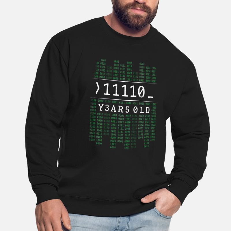 11110 YEARS OLD BINARY CODE 30TH BIRTHDAY GIFT Unisex Sweatshirt