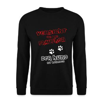 Méfiez-vous de la maîtresse - Sweat-shirt Unisexe - noir - Devant - Alina (178cm) & Michal (187cm)