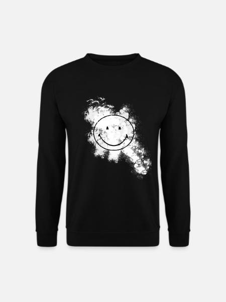 Smiley - Unisex Pullover - Schwarz
