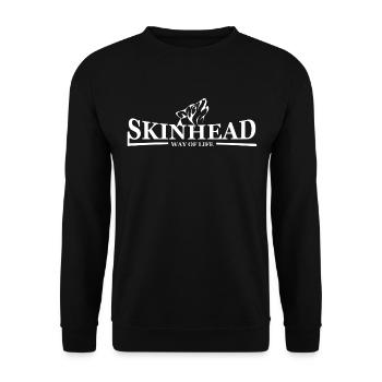 Skinhead Way of life Wolf - Unisex Sweatshirt - black - Front - Alina (178cm) & Michal (187cm)