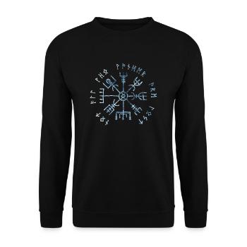 Vegvisir - Viking Compass Gift Best-seller - Sweat-shirt Unisexe - noir - Devant - Alina (178cm) & Michal (187cm)