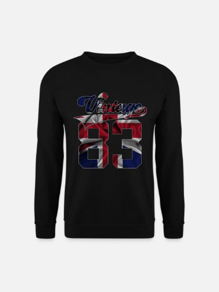 42ND BIRTHDAY UK VINTAGE 1983 - Unisex Sweatshirt - black