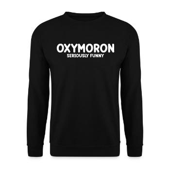 Oxymoron Lehrer Lehrer für englische Literatur - Unisex Pullover - Schwarz - Vorne - Alina (178cm) & Michal (187cm)