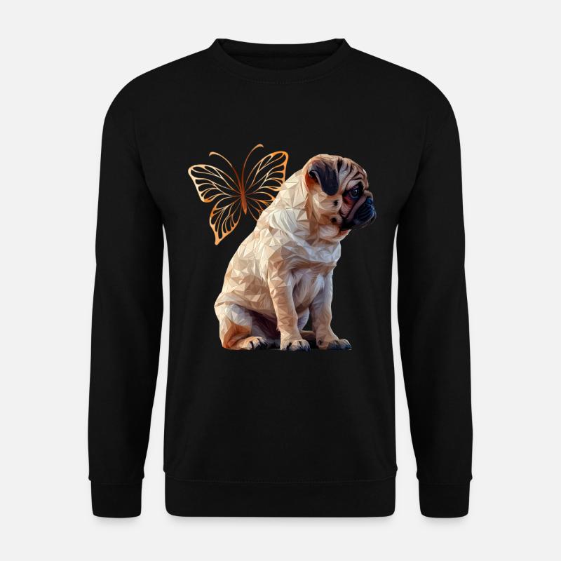 Pug - Unisex Sweatshirt - black