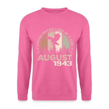 Incomparable depuis août 1943, 81e Anniversaire - Sweat-shirt Unisexe - rose - Devant