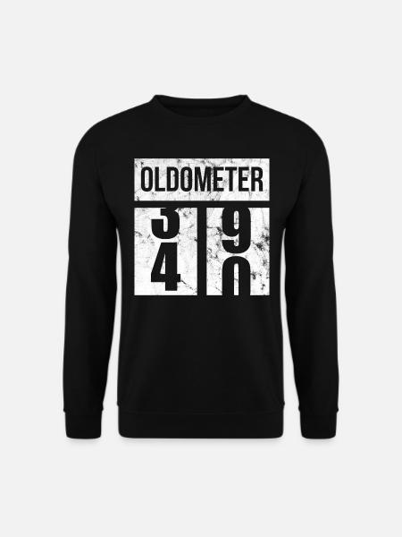40 Oldometer 40. Geburtstagsgeschenkidee - Unisex Pullover - Schwarz
