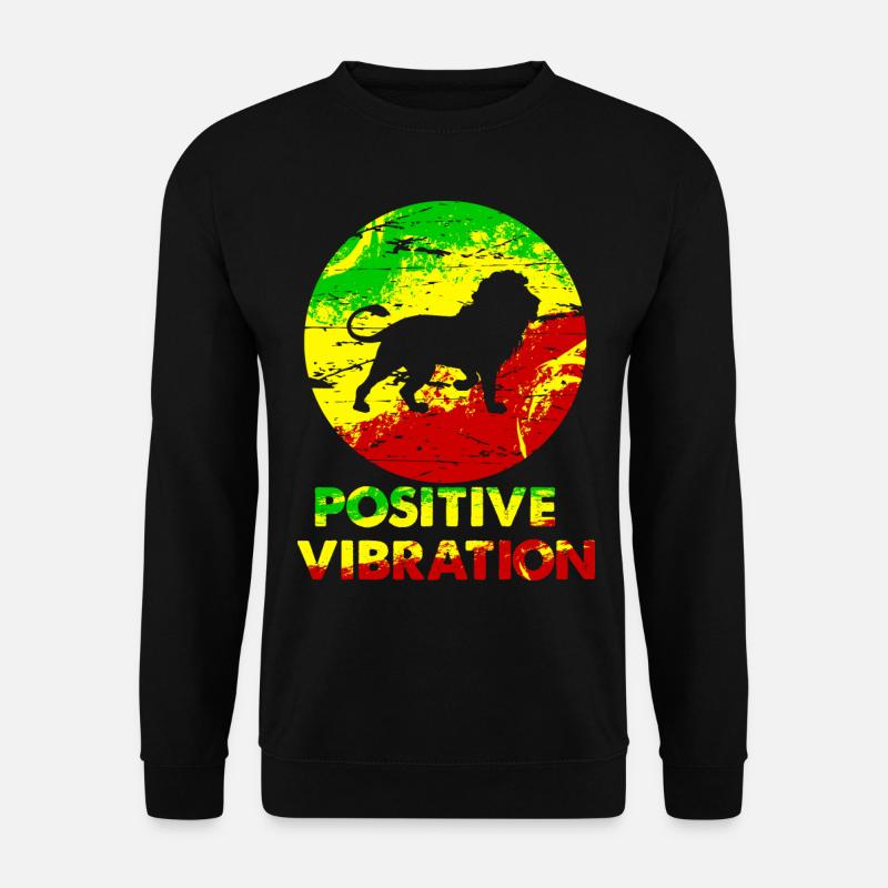Lion Rasta - Unisex Sweatshirt - black