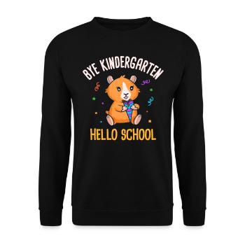Enrolment 1st class Guinea pig Guinea pig - Unisex Sweatshirt - black - Front - Alina (178cm) & Michal (187cm)