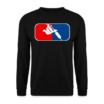TATTOO ARTIST Tätowiert Tribal Ink Tätowierung - Unisex Pullover - Schwarz - Vorne - Alina (178cm) & Michal (187cm)