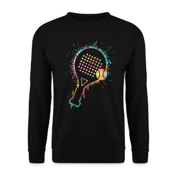 Padel Femmes Padel Tennis Filles Padel Joueur - Sweat-shirt Unisexe - noir - Devant - Alina (178cm) & Michal (187cm)