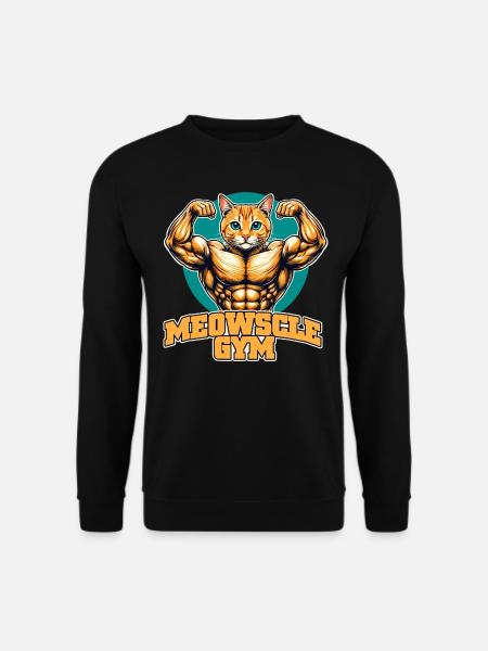 Mauz Fitnessstudio - Unisex Pullover - Schwarz