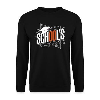 L’école Schulabschluss Abschlussfeier est terminée pour toujours - Sweat-shirt Unisexe - noir - Devant - Alina (178cm) & Michal (187cm)