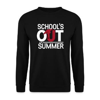 L’école Schulabschluss Schulende est sortie pour l’été - Sweat-shirt Unisexe - noir - Devant - Alina (178cm) & Michal (187cm)
