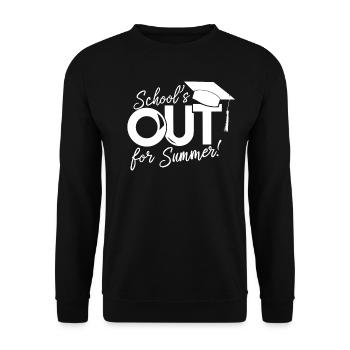 L’école Schulabschluss Schulende est sortie pour l’été - Sweat-shirt Unisexe - noir - Devant - Alina (178cm) & Michal (187cm)