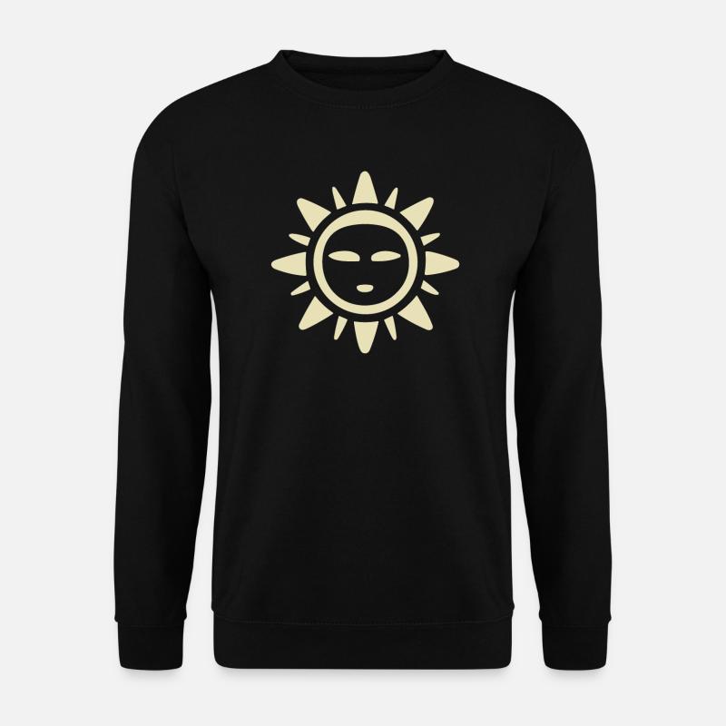 Abstrait Soleil Soleil Art abstrait - Sweat-shirt Unisexe - noir