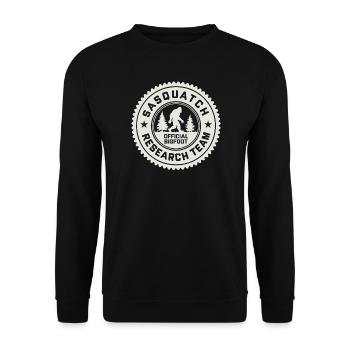 Official Bigfoot Sasquatch Research Team - Unisex Sweatshirt - black - Front - Alina (178cm) & Michal (187cm)