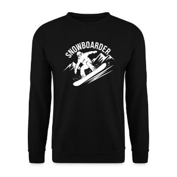 Snowboard Snowboarder Snowboard Sports d’hiver - Sweat-shirt Unisexe - noir - Devant - Alina (178cm) & Michal (187cm)