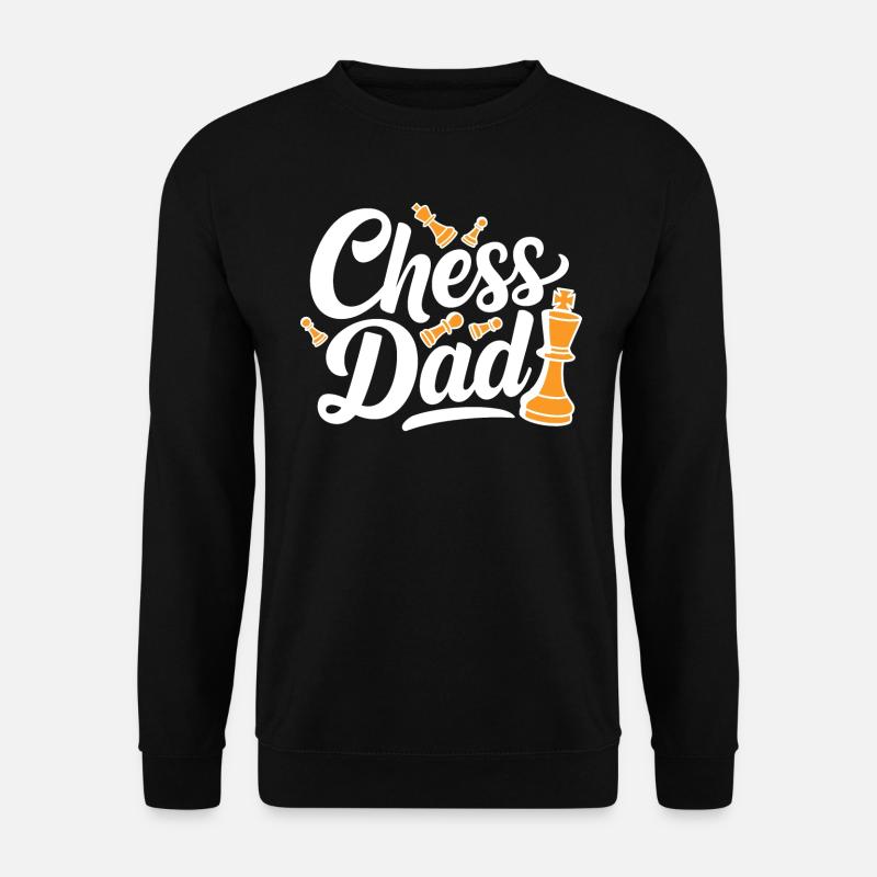 Chess Dad Schach Spruch Zitat - Unisex Pullover - Schwarz