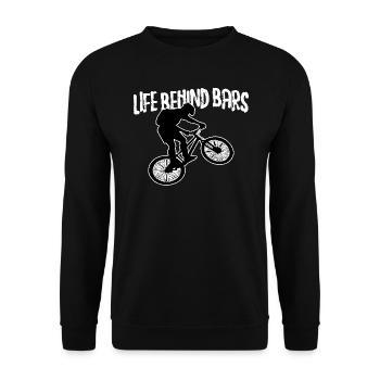 Bicycle Bicycle Lovers Life Behind Bars - Unisex Sweatshirt - black - Front - Alina (178cm) & Michal (187cm)