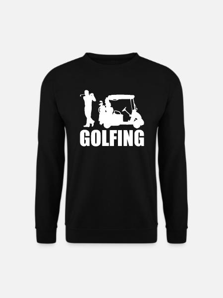 Golfing Golf Saying Golfer - Unisex Sweatshirt - black