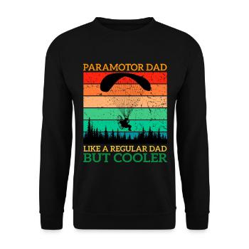 Paramotor Dad - Unisex Pullover - Schwarz - Vorne - Alina (178cm) & Michal (187cm)