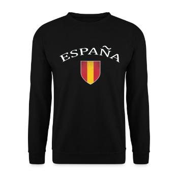 Spanien, Espana, Spain - Unisex Pullover - Schwarz - Vorne - Alina (178cm) & Michal (187cm)