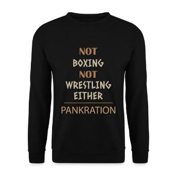 Mélanger des crêpes d'art martial - Sweat-shirt Unisexe - noir - Devant - Alina (178cm) & Michal (187cm)