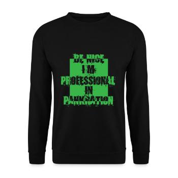 Pancreas Professional - Unisex Sweatshirt - black - Front - Alina (178cm) & Michal (187cm)