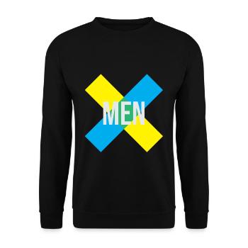 hommes - Sweat-shirt Unisexe - noir - Devant - Alina (178cm) & Michal (187cm)