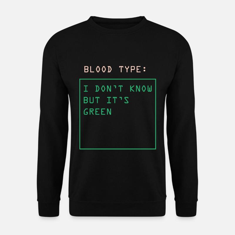 Blutgruppe - Unisex Pullover - Schwarz