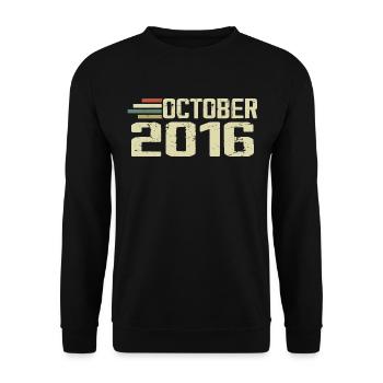 Octobre 2016 - Anniversaire en octobre 2016 - Sweat-shirt Unisexe - noir - Devant - Alina (178cm) & Michal (187cm)