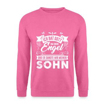 Ich bat Gott um einen Engel - Unisex Pullover - Pink - Vorne