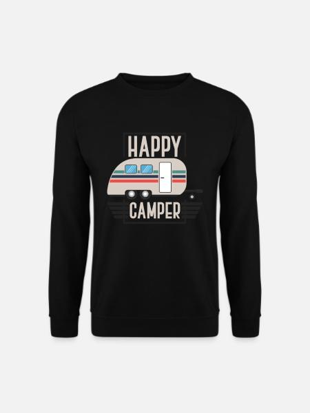 Happy Camper - Unisex Sweatshirt - black