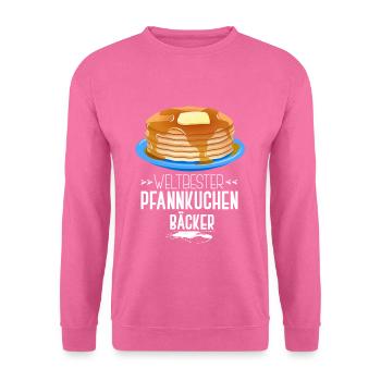 Pfannkuchen Bäcker - Unisex Pullover - Pink - Vorne