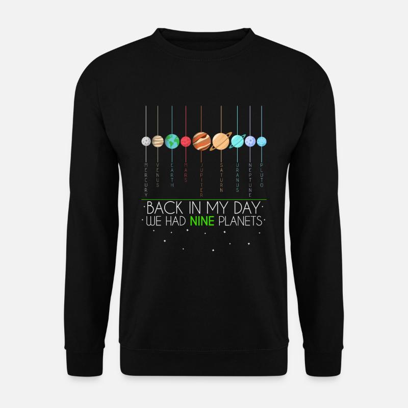 9 Planets Planets - Unisex Sweatshirt - black