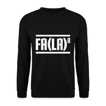 Fa La 8 Nerdy - Unisex Pullover - Schwarz - Vorne - Alina (178cm) & Michal (187cm)