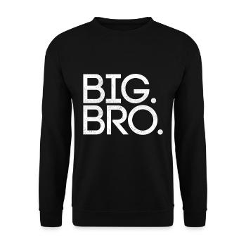 Big Bro - Bro - Sweat-shirt Unisexe - noir - Devant - Alina (178cm) & Michal (187cm)