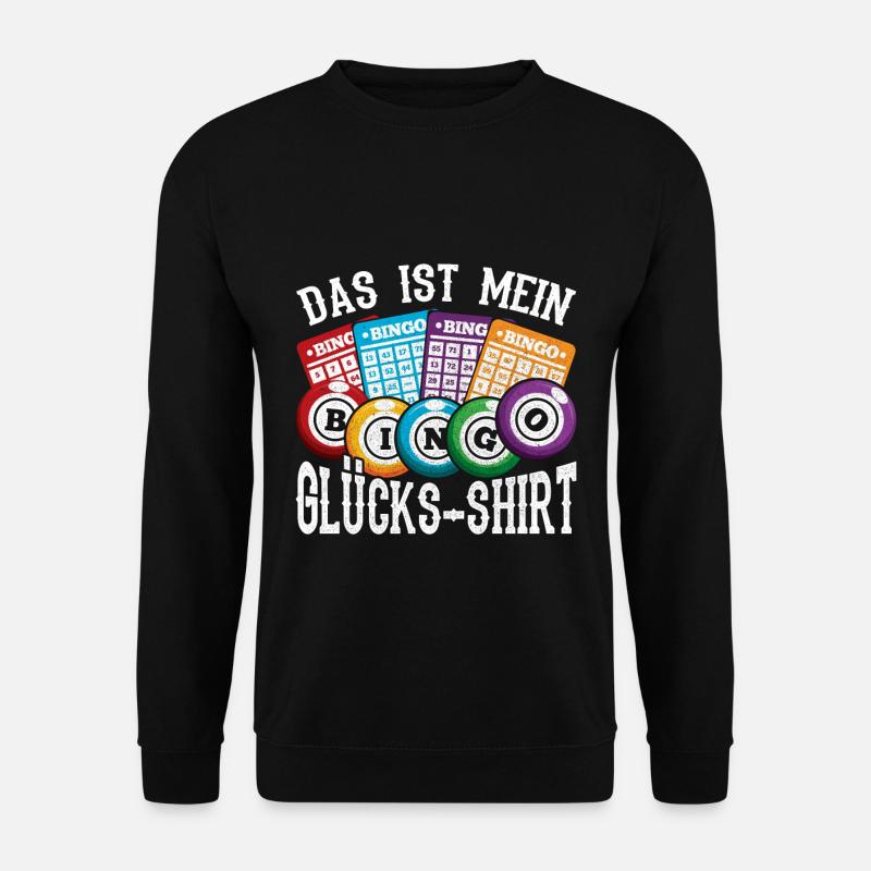 Das Ist Mein Bingo Glücks Shirt - Unisex Pullover - Schwarz