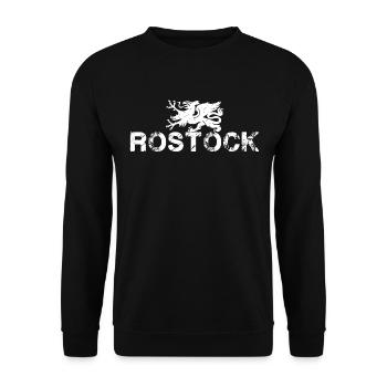 Rostock - Unisex Pullover - Schwarz - Vorne - Alina (178cm) & Michal (187cm)