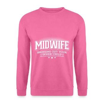 bringing out your inner child midwife - Unisex Pullover - Pink - Vorne