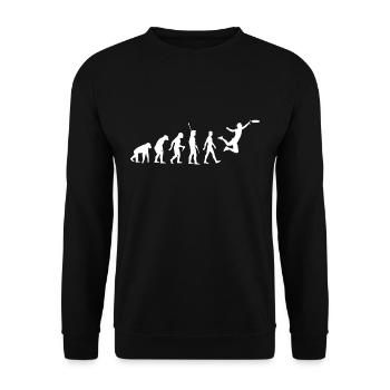 evolution frisbee - Unisex Pullover - Schwarz - Vorne - Alina (178cm) & Michal (187cm)
