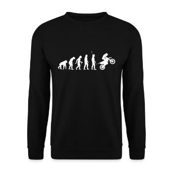 Evolution moto - Sweat-shirt Unisexe - noir - Devant - Alina (178cm) & Michal (187cm)
