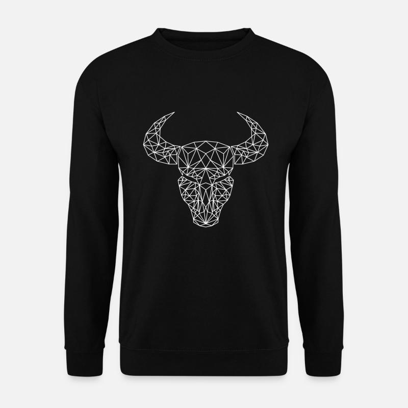 Zodiac sign Taurus polygon - Unisex Sweatshirt - black