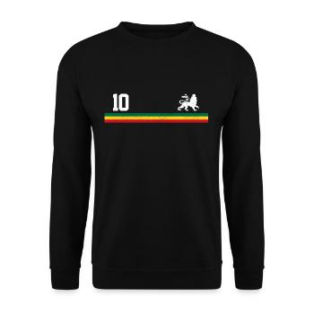 Africa Jersey Reggae Rastafari Rasta Cadeau - Sweat-shirt Unisexe - noir - Devant - Alina (178cm) & Michal (187cm)
