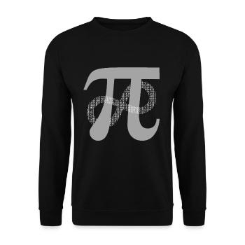 Pi Day - Math Math Nerd Gift - Unisex Sweatshirt - black - Front - Alina (178cm) & Michal (187cm)