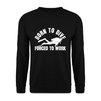 Plongée - cadeau de plongeur - Sweat-shirt Unisexe - noir - Devant - Alina (178cm) & Michal (187cm)
