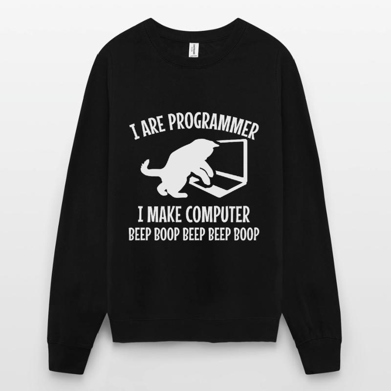 Programmierer Katze Geschenk Programmieren Mitze Unisex Pullover