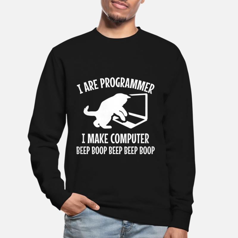 Programmierer Katze Geschenk Programmieren Mitze Unisex Pullover