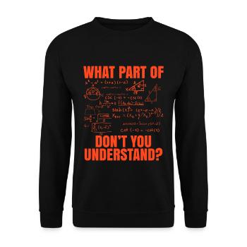 Mathematician math gift Funny saying - Unisex Sweatshirt - black - Front - Alina (178cm) & Michal (187cm)